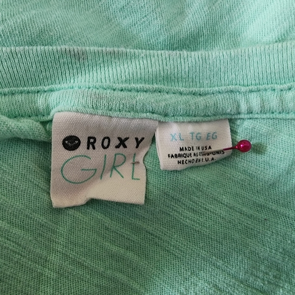 Roxy Girls Tshirt in Mint - Picture 4 of 7